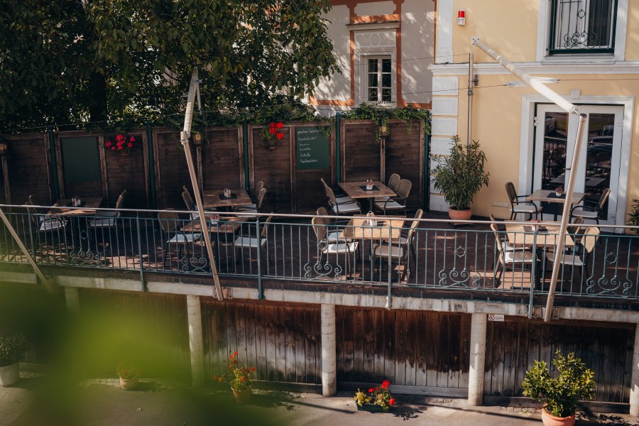 Radfreundliches Wirtshaus am Donauradweg, © Niederösterreich Werbung/Daniela Führer