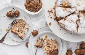 Maronikuchen  mit Mandeln, © Mara Hohla