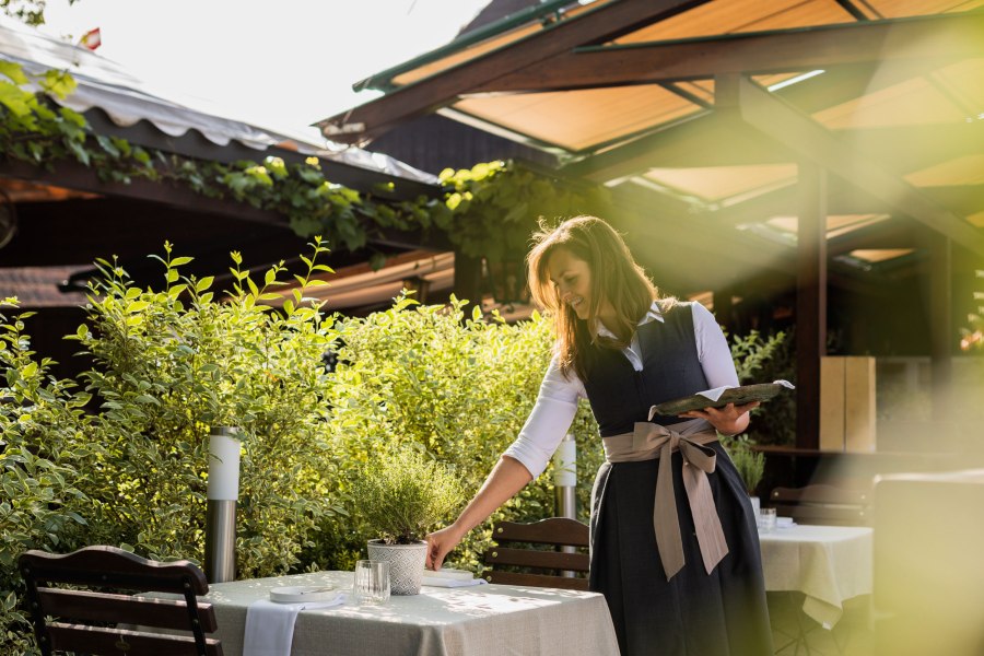 Garten im Landgasthaus Essl, © Inge Funke